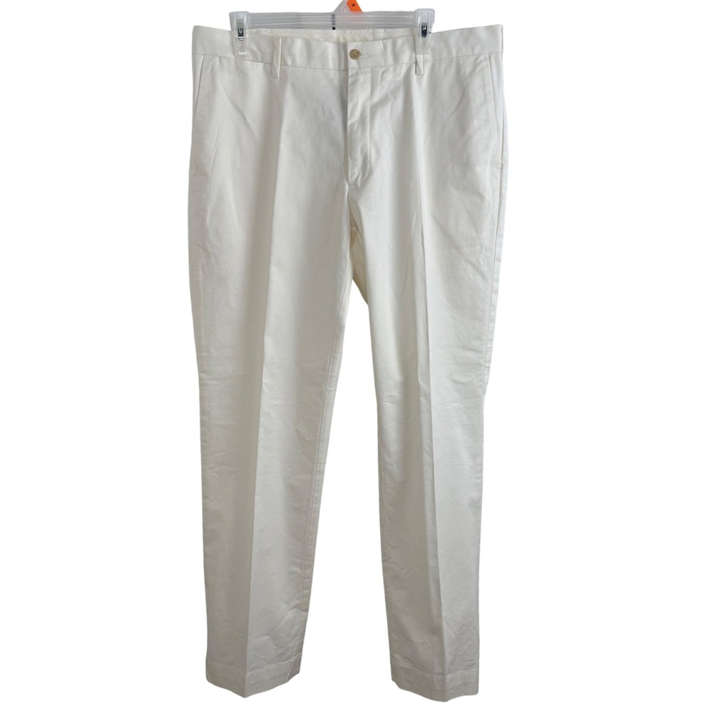 Polo Ralph Lauren Chinos‎ 36/32 Ivory Stretch Classic Fit Preppy Old Money Style